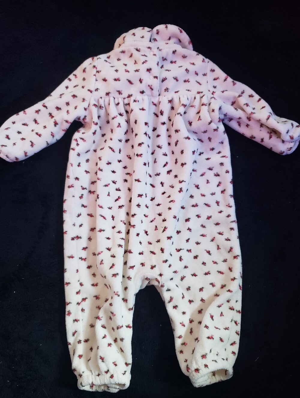 Pink Unicorn Hooded Fleece One-Piece for Kids 3-6m - Picture 6 of 7